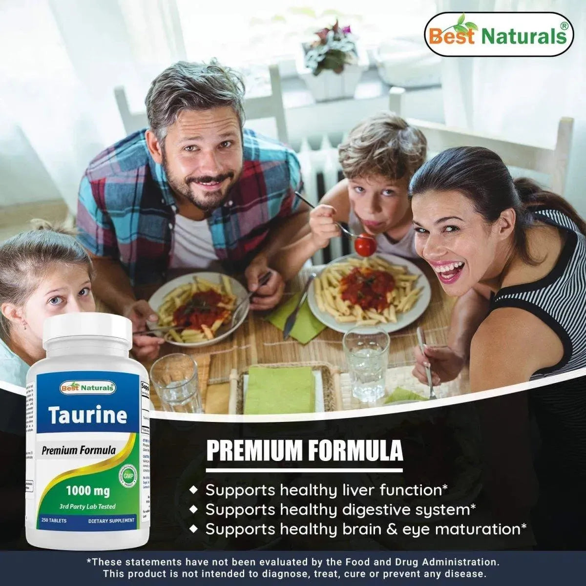 BEST NATURALS - Best Naturals Taurine 1000Mg. 250 Tabletas 2 Pack - The Red Vitamin MX - Suplementos Alimenticios - {{ shop.shopifyCountryName }}