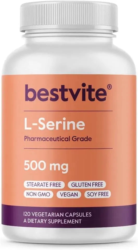 BESTVITE - BESTVITE L-Serine 500Mg. 120 Capsulas - The Red Vitamin MX - Suplementos Alimenticios - {{ shop.shopifyCountryName }}