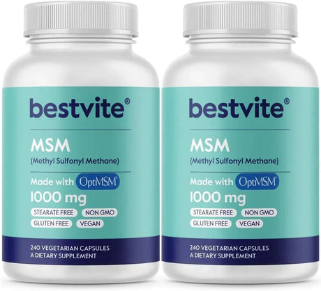BESTVITE - BESTVITE MSM 1000Mg. 240 Capsulas 2 Pack - The Red Vitamin MX - Suplementos Alimenticios - {{ shop.shopifyCountryName }}