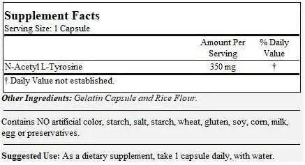 BESTVITE - BESTVITE N-Acetyl L-Tyrosine 350Mg. 120 Capsulas - The Red Vitamin MX - Suplementos Alimenticios - {{ shop.shopifyCountryName }}