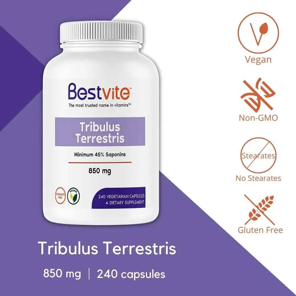 BESTVITE - Bestvite Tribulus Terrestris 850Mg. 240 Capsulas - The Red Vitamin MX - Suplementos Alimenticios - {{ shop.shopifyCountryName }}