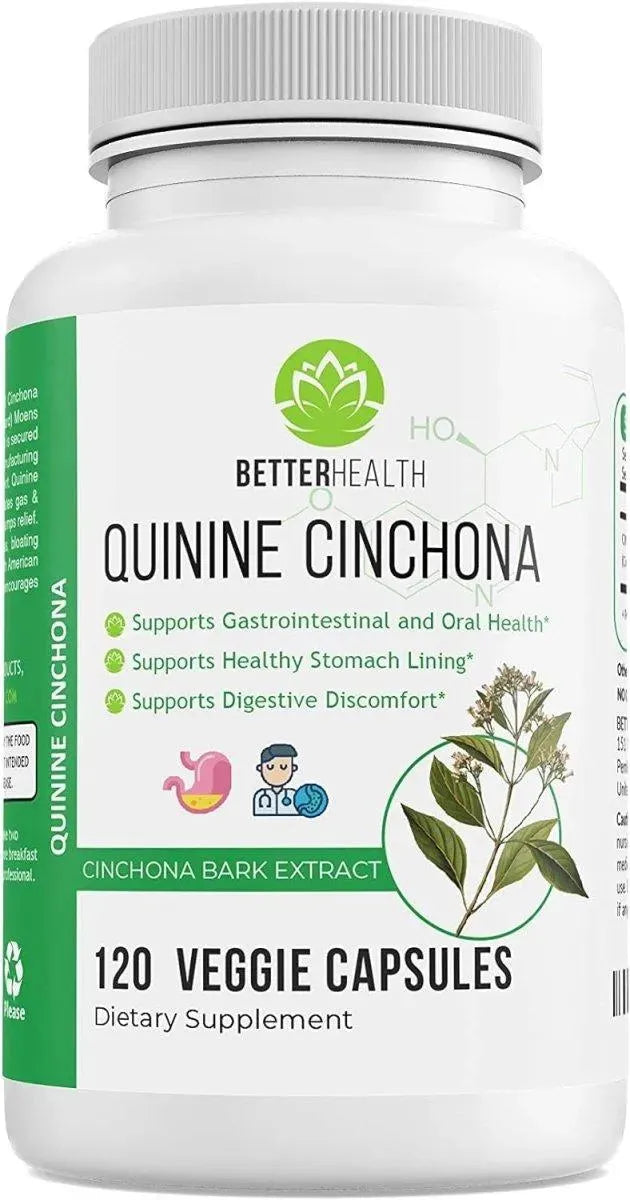 BETTER HEALTH - Better Health Quinine Cinchona Bark Extract 500Mg. 120 Capsulas - The Red Vitamin MX - Suplementos Alimenticios - {{ shop.shopifyCountryName }}