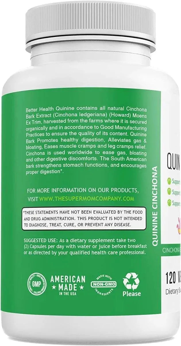BETTER HEALTH - Better Health Quinine Cinchona Bark Extract 500Mg. 120 Capsulas - The Red Vitamin MX - Suplementos Alimenticios - {{ shop.shopifyCountryName }}