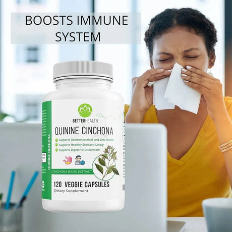 BETTER HEALTH - Better Health Quinine Cinchona Bark Extract 500Mg. 120 Capsulas - The Red Vitamin MX - Suplementos Alimenticios - {{ shop.shopifyCountryName }}