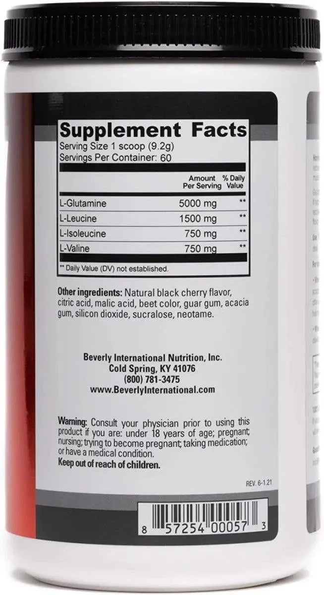 BEVERLY INTERNATIONAL - Beverly International Glutamine Select 60 Servicios 552Gr. Black Cherry - The Red Vitamin MX - Suplementos Alimenticios - {{ shop.shopifyCountryName }}