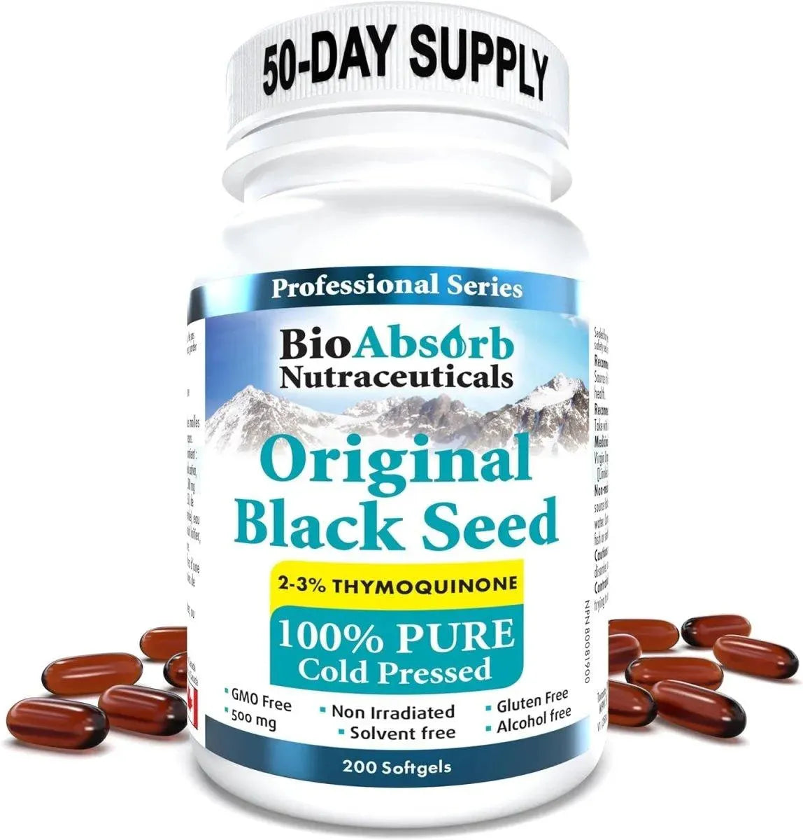 BIO ABSORB - Bio Absorb Black Seed Oil 500Mg. 200 Capsulas Blandas - The Red Vitamin MX - Suplementos Alimenticios - {{ shop.shopifyCountryName }}