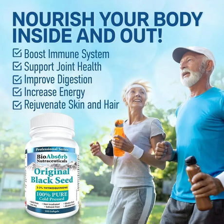 BIO ABSORB - Bio Absorb Black Seed Oil 500Mg. 200 Capsulas Blandas - The Red Vitamin MX - Suplementos Alimenticios - {{ shop.shopifyCountryName }}