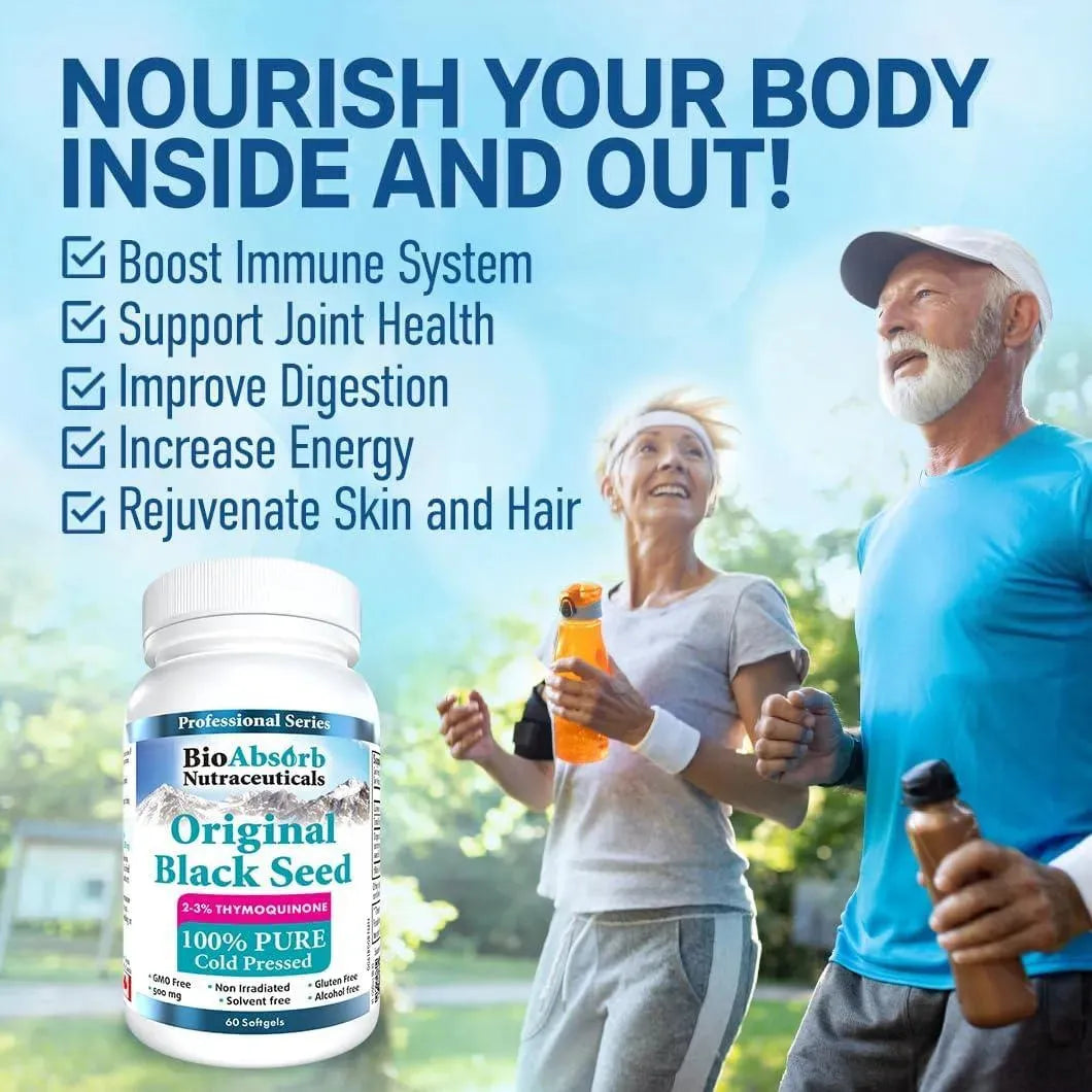 BIO ABSORB - Bio Absorb Black Seed Oil 500Mg. 60 Capsulas Blandas - The Red Vitamin MX - Suplementos Alimenticios - {{ shop.shopifyCountryName }}