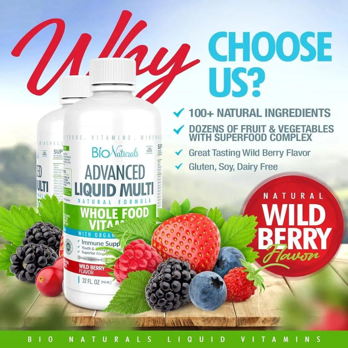 BIO NATURALS - BIO Naturals Liquid Whole Food Multivitamin 946Ml. - The Red Vitamin MX - Suplementos Alimenticios - {{ shop.shopifyCountryName }}