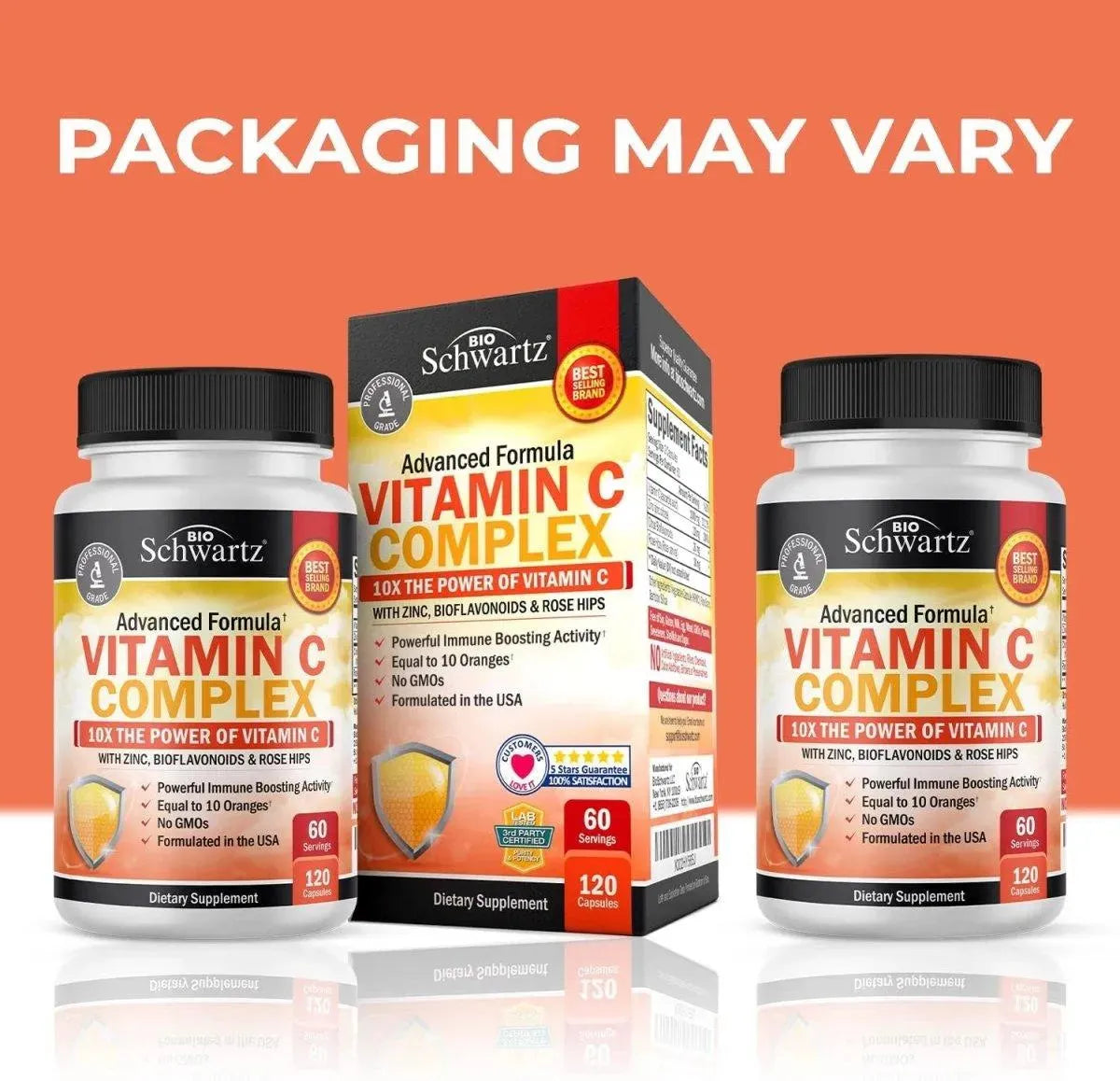 BIO SCHWARTZ - BioSchwartz Vitamin C Complex 120 Capsulas - The Red Vitamin MX - Suplementos Alimenticios - {{ shop.shopifyCountryName }}