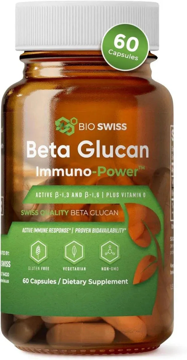 BIO SWISS - Bio Schwiiz Immunity Power Swiss Beta Glucan 1,3, 1,6 420Mg. 60 Capsulas - The Red Vitamin MX - Suplementos Alimenticios - {{ shop.shopifyCountryName }}
