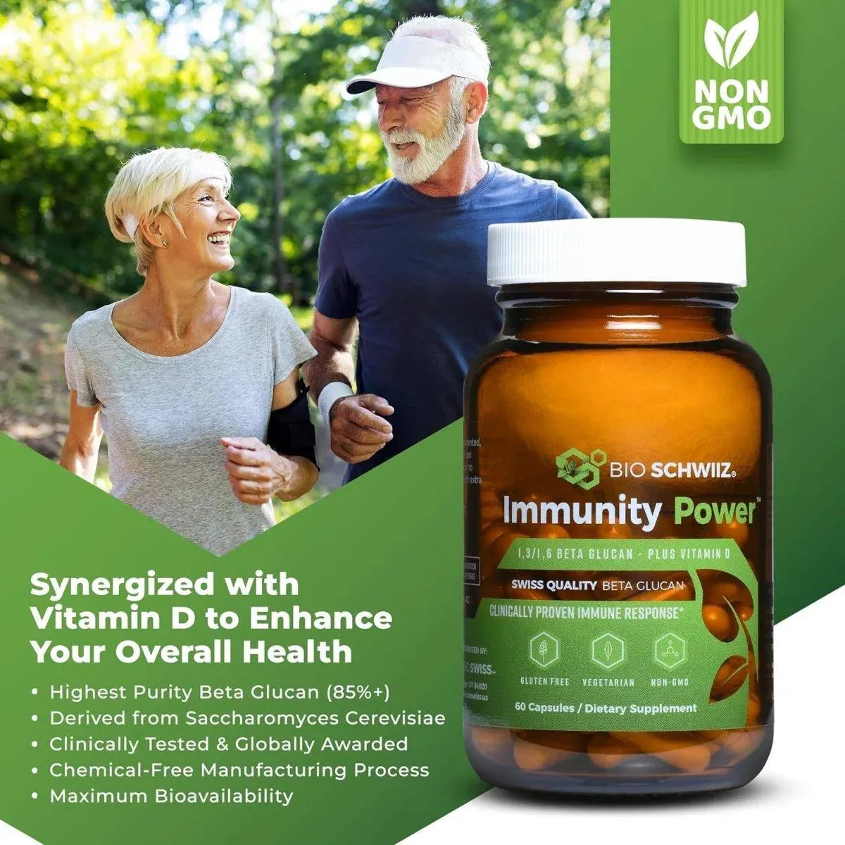 BIO SWISS - Bio Schwiiz Immunity Power Swiss Beta Glucan 1,3, 1,6 420Mg. 60 Capsulas - The Red Vitamin MX - Suplementos Alimenticios - {{ shop.shopifyCountryName }}