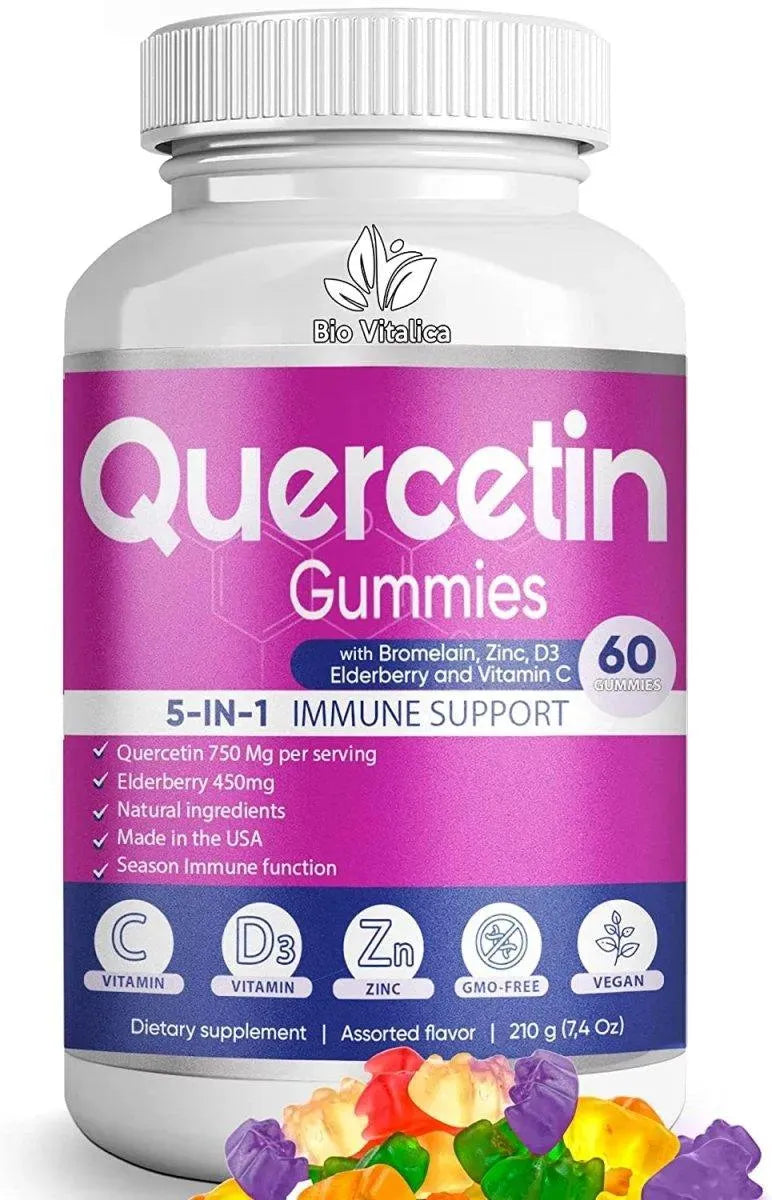 BIO VITALICA - BIO VITALICA Quercetin Gummies 60 Gomitas - The Red Vitamin MX - Suplementos Alimenticios - {{ shop.shopifyCountryName }}