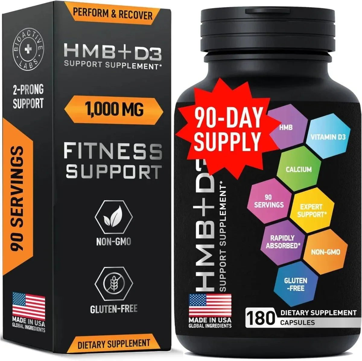 BIOACTIVE LABS - Bioactive Labs HMB and Vitamin D3 180 Capsulas - The Red Vitamin MX - Suplementos Alimenticios - {{ shop.shopifyCountryName }}