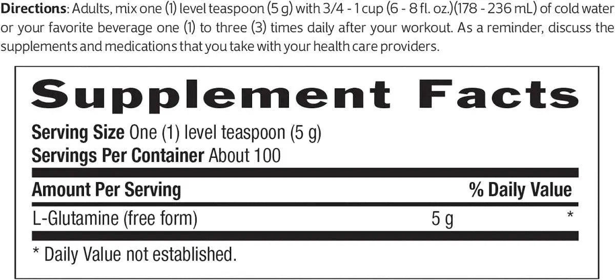 BIOCHEM - Biochem Glutamine Pure Powder 500Gr. - The Red Vitamin MX - Suplementos Alimenticios - {{ shop.shopifyCountryName }}