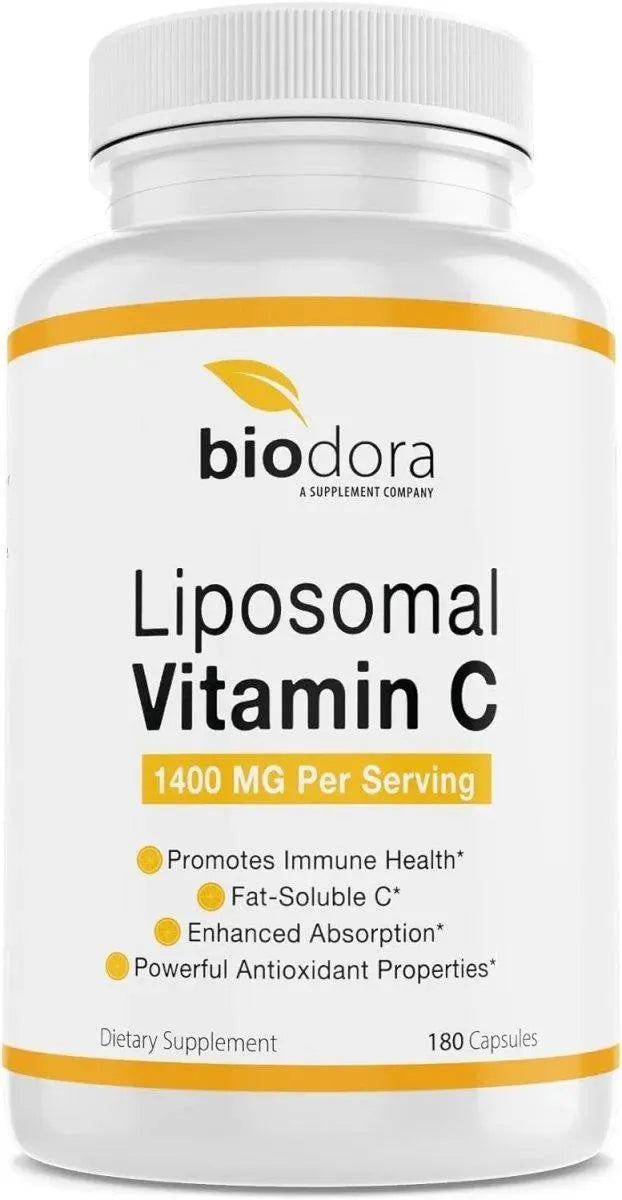 BIODORA - Biodora Liposomal Vitamin C 1400Mg. 180 Capsulas - The Red Vitamin MX - Suplementos Alimenticios - {{ shop.shopifyCountryName }}