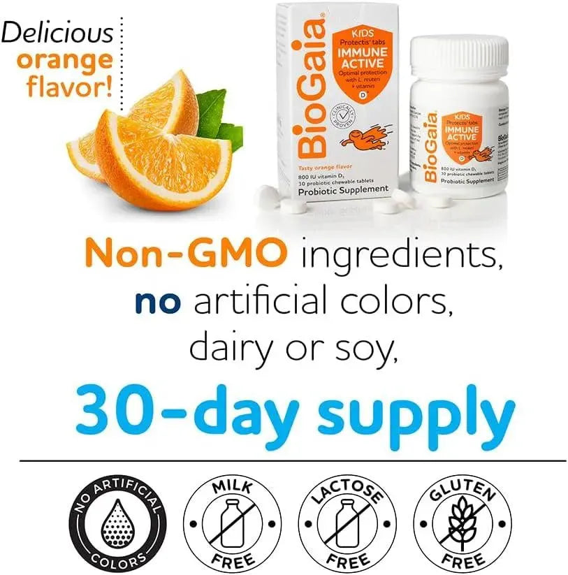 BIOGAIA - BioGaia Protectis Immune Active KIDS Probiotic 30 Tabletas Masticables - The Red Vitamin MX - Suplementos Alimenticios - {{ shop.shopifyCountryName }}