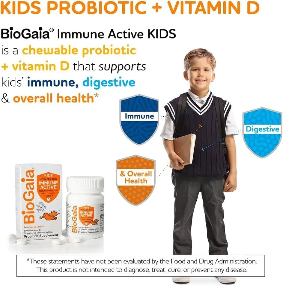 BIOGAIA - BioGaia Protectis Immune Active KIDS Probiotic 30 Tabletas Masticables - The Red Vitamin MX - Suplementos Alimenticios - {{ shop.shopifyCountryName }}