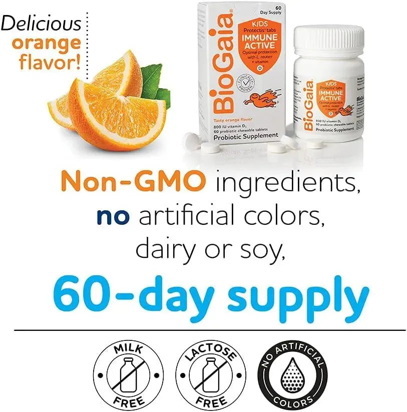 BIOGAIA - BioGaia Protectis Immune Active Kids Probiotic 60 Tabletas Masticables - The Red Vitamin MX - Suplementos Alimenticios - {{ shop.shopifyCountryName }}
