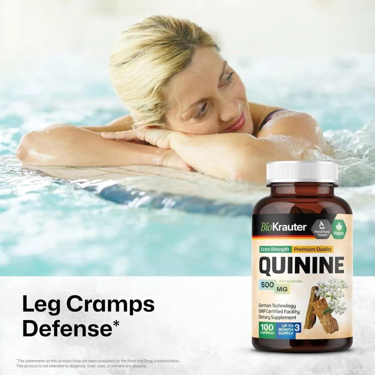 BIOKRAUTER - Bio Krauter Quinine 500Mg. 100 Capsulas - The Red Vitamin MX - Suplementos Alimenticios - {{ shop.shopifyCountryName }}