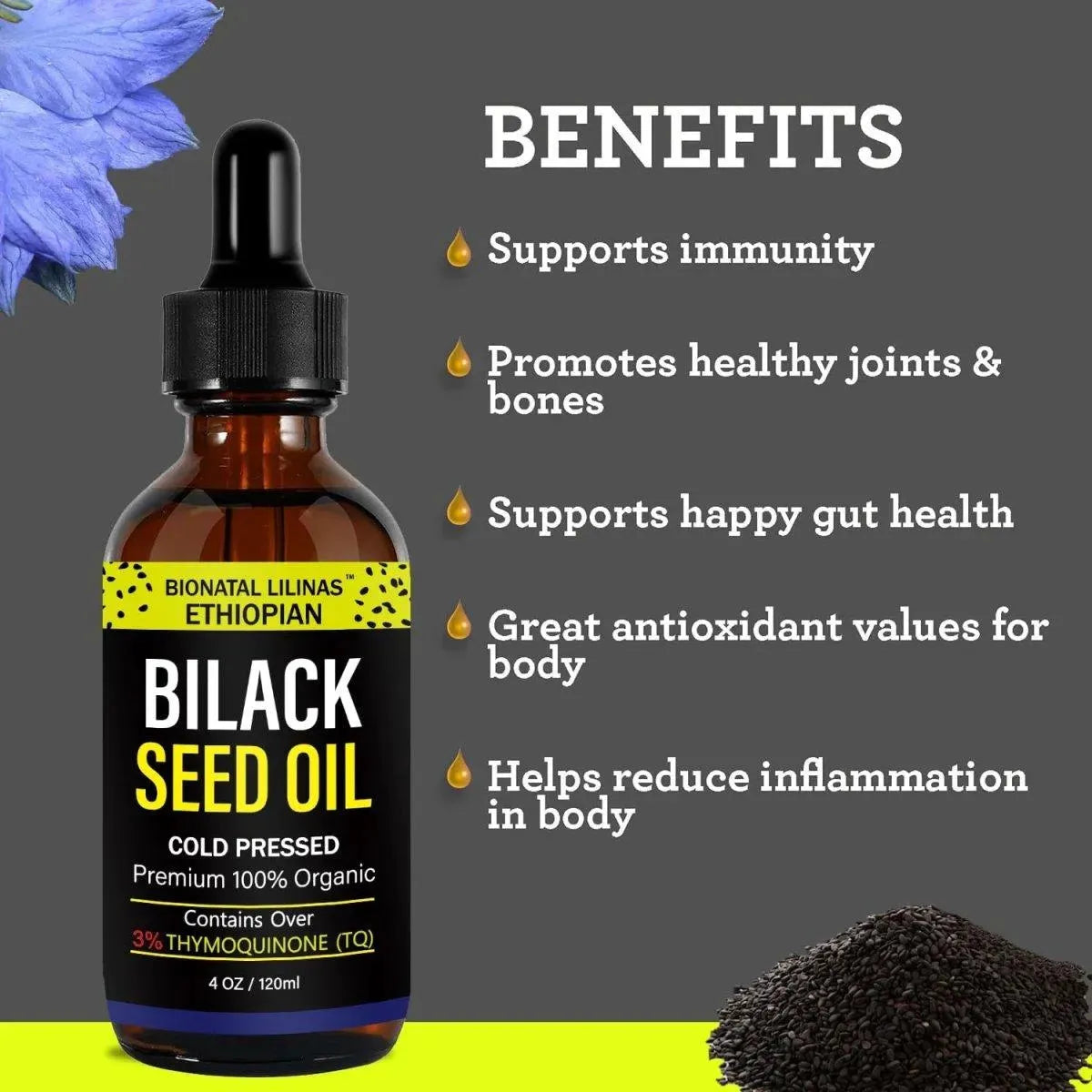 BIONATAL LILINAS - BIONATAL LILINAS Ethiopian Black Seed Oil 4 Fl.Oz. - The Red Vitamin MX - Suplementos Alimenticios - {{ shop.shopifyCountryName }}