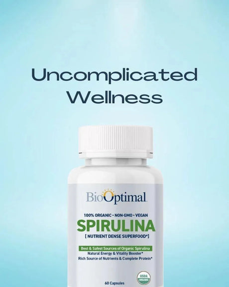 BIOOPTIMAL - BioOptimal Organic Spirulina 120 Tabletas - The Red Vitamin MX - Suplementos Alimenticios - {{ shop.shopifyCountryName }}