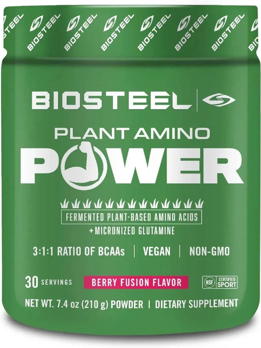 BIOSTEEL - BIOSTEEL Plant-Amino Power BCAA Powder 30 Servicios Berry Fusion 210Gr. - The Red Vitamin MX - Suplementos Alimenticios - {{ shop.shopifyCountryName }}