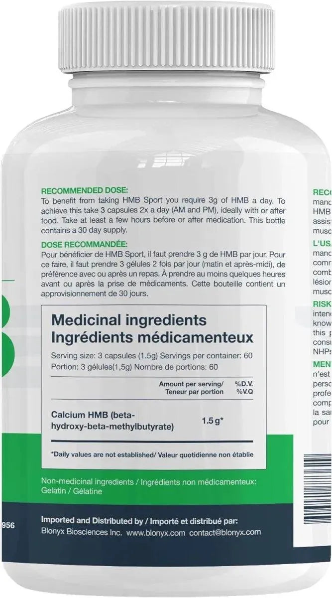 BLONYX - Blonyx HMB Sport 180 Capsulas - The Red Vitamin MX - Suplementos Alimenticios - {{ shop.shopifyCountryName }}