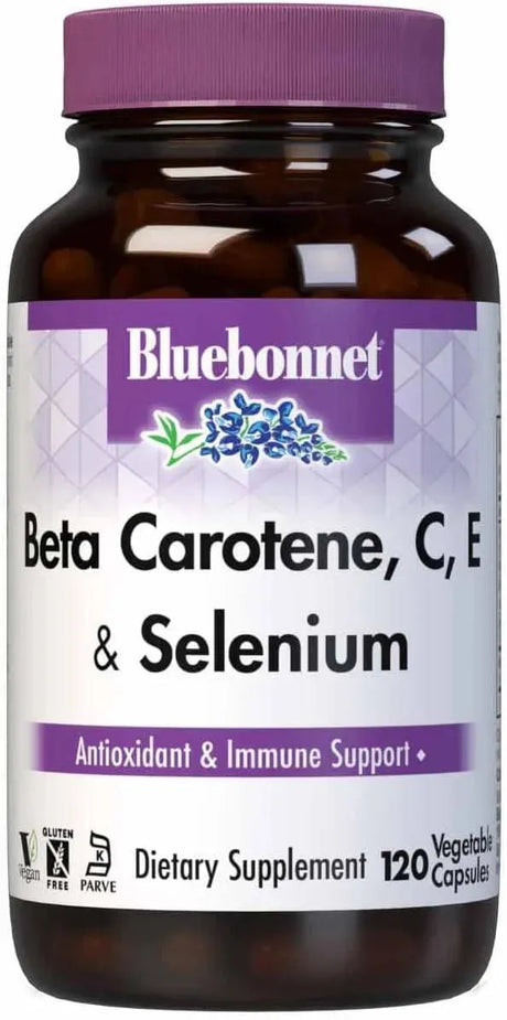 BLUEBONNET NUTRITION - BlueBonnet Beta Carotene C and E Plus Selenium 120 Capsulas - The Red Vitamin MX - Suplementos Alimenticios - {{ shop.shopifyCountryName }}