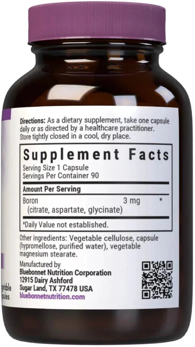 BLUEBONNET NUTRITION - BlueBonnet Triple Boron 3 Mg. 90 Capsulas - The Red Vitamin MX - Suplementos Alimenticios - {{ shop.shopifyCountryName }}
