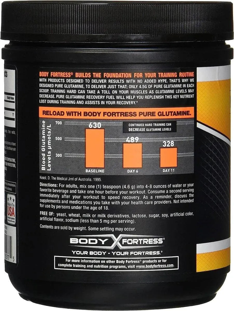 BODY FORTRESS - Body Fortress Pure Glutamine Powder 65 Servicios 300Gr. - The Red Vitamin MX - Suplementos Alimenticios - {{ shop.shopifyCountryName }}