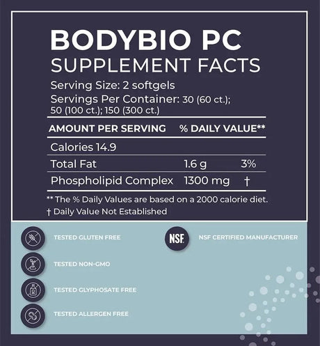 BODYBIO - BodyBio Phospholipid Complex 100 Capsulas Blandas - The Red Vitamin MX - Suplementos Alimenticios - {{ shop.shopifyCountryName }}