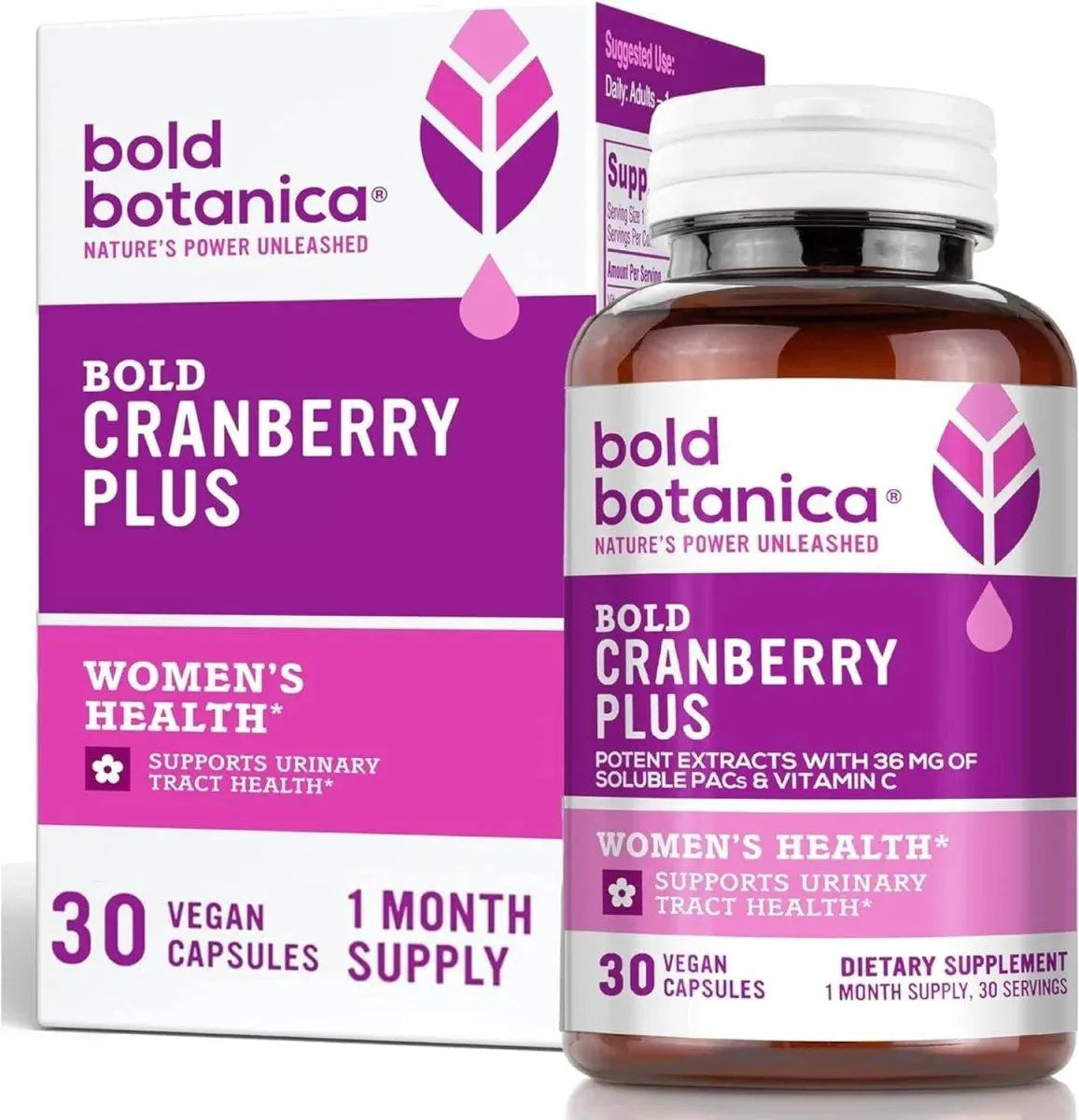 BOLD BOTANICA - Bold Botanica Bold Cranberry Plus 30 Capsulas - The Red Vitamin MX - Suplementos Alimenticios - {{ shop.shopifyCountryName }}