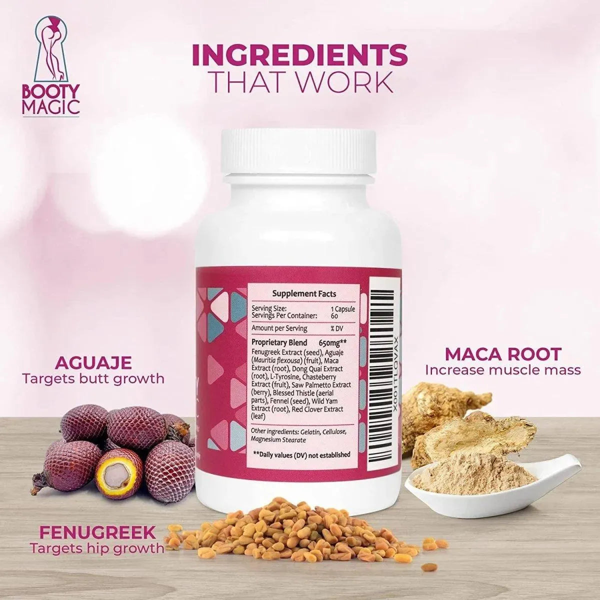 BOOTY MAGIC - Booty Magic Ultra Butt Enhancement 60 Capsulas Suministro Para 2 Meses - The Red Vitamin MX - Suplementos Alimenticios - {{ shop.shopifyCountryName }}