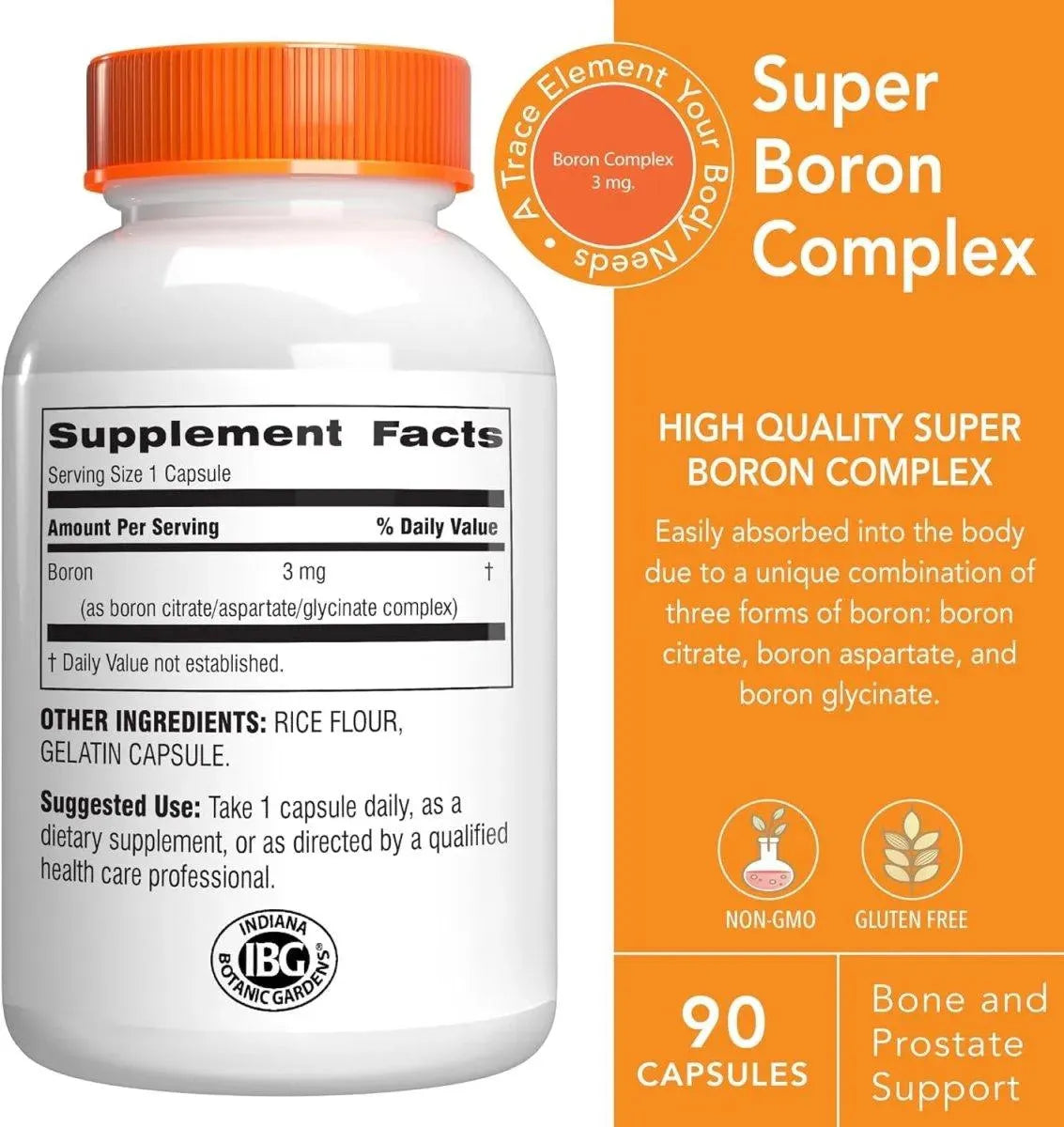 BOTANIC CHOICE - Botanic Choice Super Boron Complex 3 Mg. 90 Capsulas - The Red Vitamin MX - Suplementos Alimenticios - {{ shop.shopifyCountryName }}