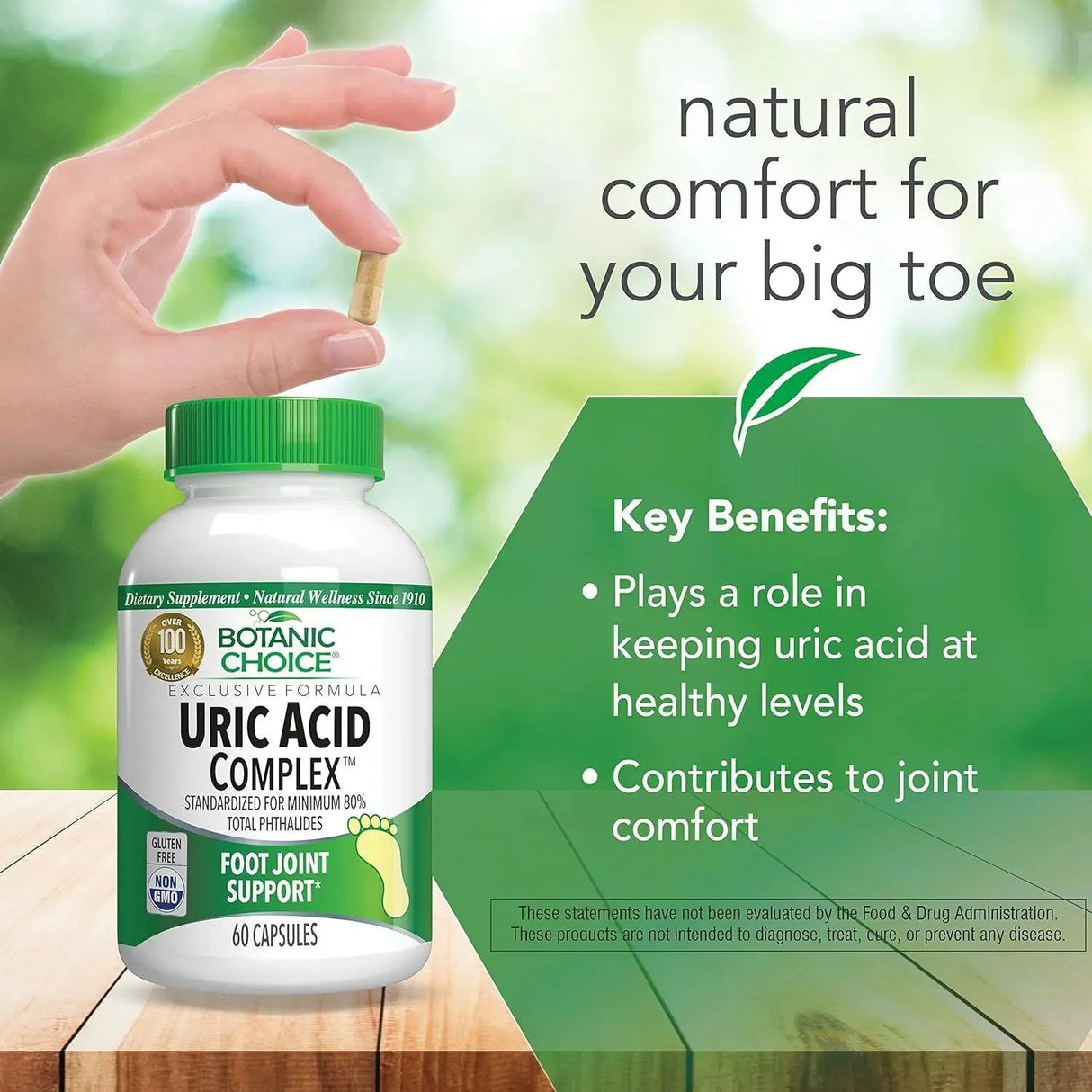 BOTANIC CHOICE - Botanic Choice Uric Acid Complex 60 Capsulas - The Red Vitamin MX - Suplementos Alimenticios - {{ shop.shopifyCountryName }}
