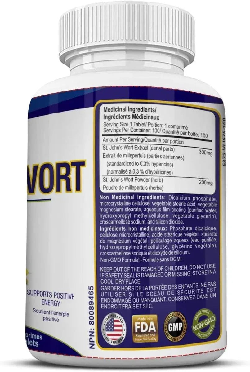 BOTANICA RESEARCH - Botanica Research St John's Wort Extract 500Mg. 100 Capsulas - The Red Vitamin MX - Suplementos Alimenticios - {{ shop.shopifyCountryName }}