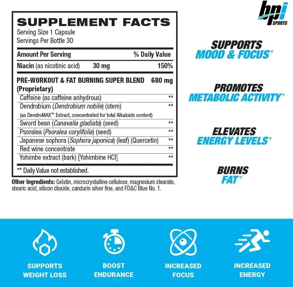 BPI SPORTS - BPI Sports B4 Extra-Strength Fat Burner 30 Capsulas - The Red Vitamin MX - Suplementos Alimenticios - {{ shop.shopifyCountryName }}