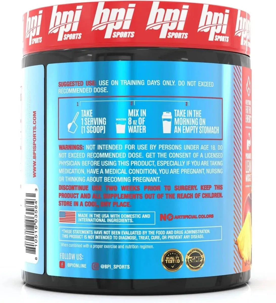 BPI SPORTS - BPI Sports Best BCAA Shredded Powder 207.5Gr. - The Red Vitamin MX - Suplementos Alimenticios - {{ shop.shopifyCountryName }}