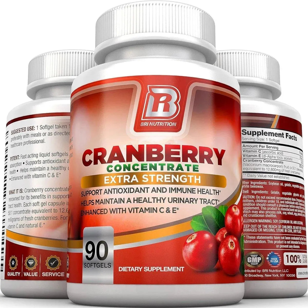 BRI NUTRITION - BRI Nutrition Cranberry 90 Capsulas Blandas - The Red Vitamin MX - Suplementos Alimenticios - {{ shop.shopifyCountryName }}