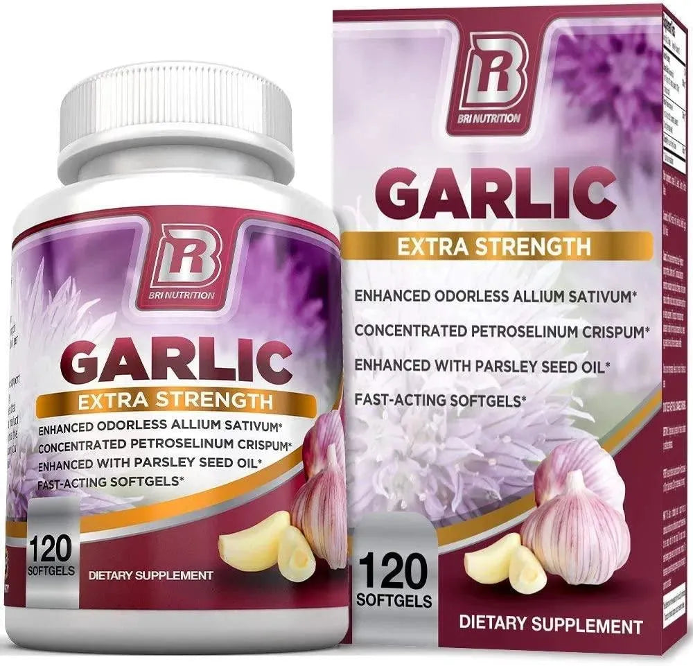 BRI NUTRITION - BRI Nutrition Garlic Extra Strength 120 Capsulas Blandas - The Red Vitamin MX - Suplementos Alimenticios - {{ shop.shopifyCountryName }}