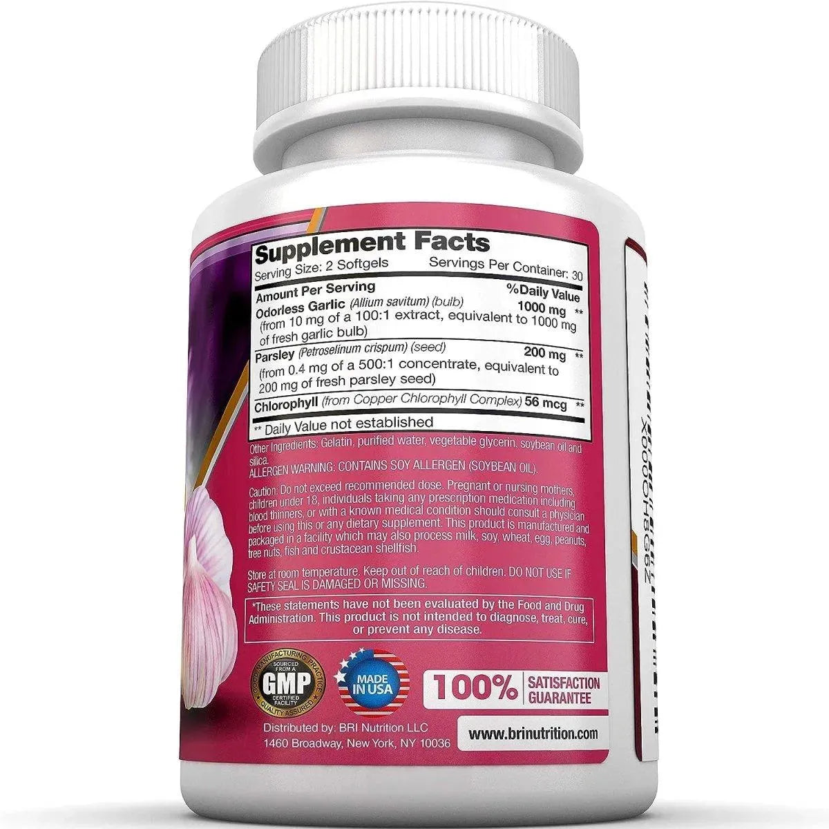 BRI NUTRITION - BRI Nutrition Odorless Garlic 60 Capsulas Blandas - The Red Vitamin MX - Suplementos Alimenticios - {{ shop.shopifyCountryName }}