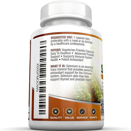 BRI NUTRITION - BRI Nutrition Selenium 200mcg 180 Capsulas - The Red Vitamin MX - Suplementos Alimenticios - {{ shop.shopifyCountryName }}