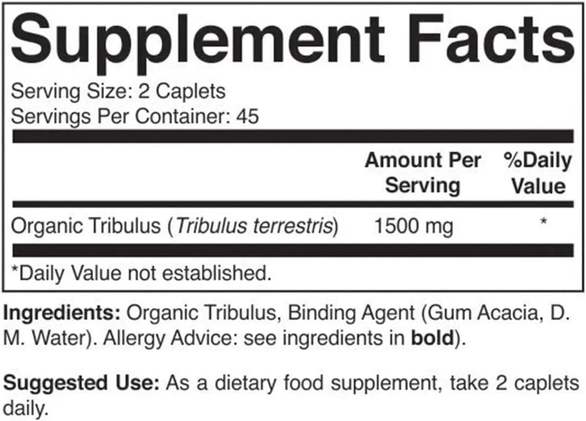 BRIEOFOOD - Brieofood Organic Tribulus 1500Mg. 90 Tabletas - The Red Vitamin MX - Suplementos Alimenticios - {{ shop.shopifyCountryName }}