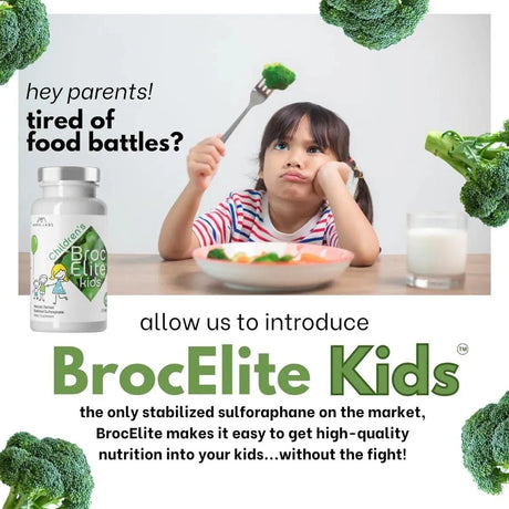 BROCELITE - BrocElite Kids Naturally Stabilized Sulforaphane Extract - The Red Vitamin MX - Suplementos Alimenticios - {{ shop.shopifyCountryName }}