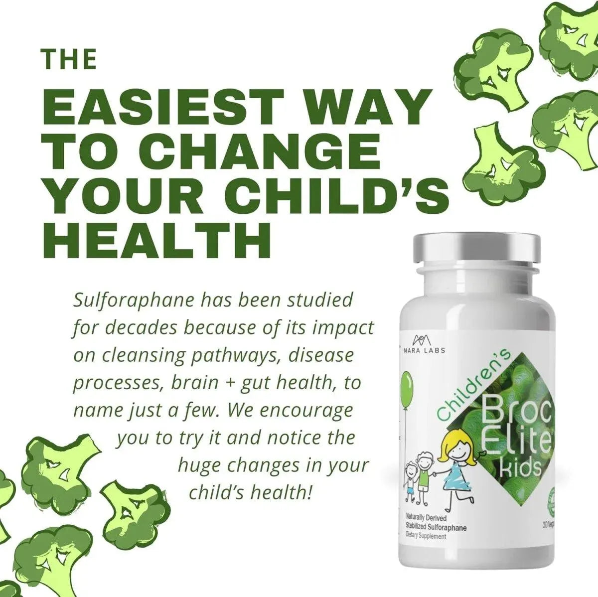 BROCELITE - BrocElite Kids Naturally Stabilized Sulforaphane Extract - The Red Vitamin MX - Suplementos Alimenticios - {{ shop.shopifyCountryName }}