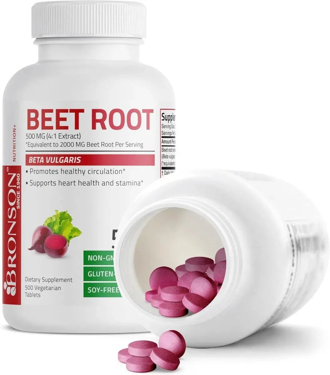BRONSON - Bronson Beet Root Extra Strength 2000Mg. 500 Tabletas - The Red Vitamin MX - Suplementos Alimenticios - {{ shop.shopifyCountryName }}
