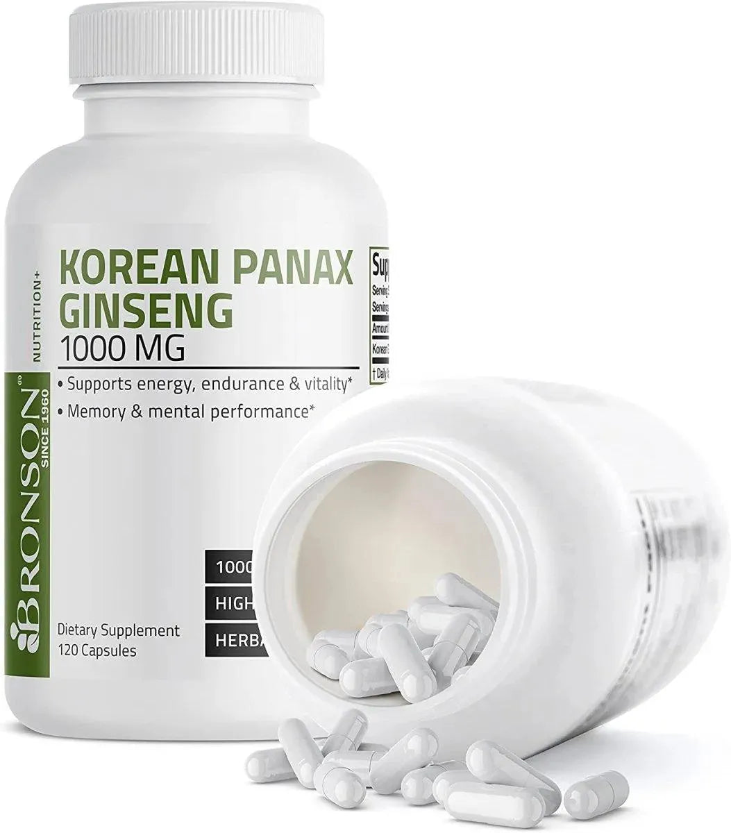 BRONSON - Bronson Korean Panax Ginseng 1000Mg. 120 Capsulas - The Red Vitamin MX - Suplementos Alimenticios - {{ shop.shopifyCountryName }}
