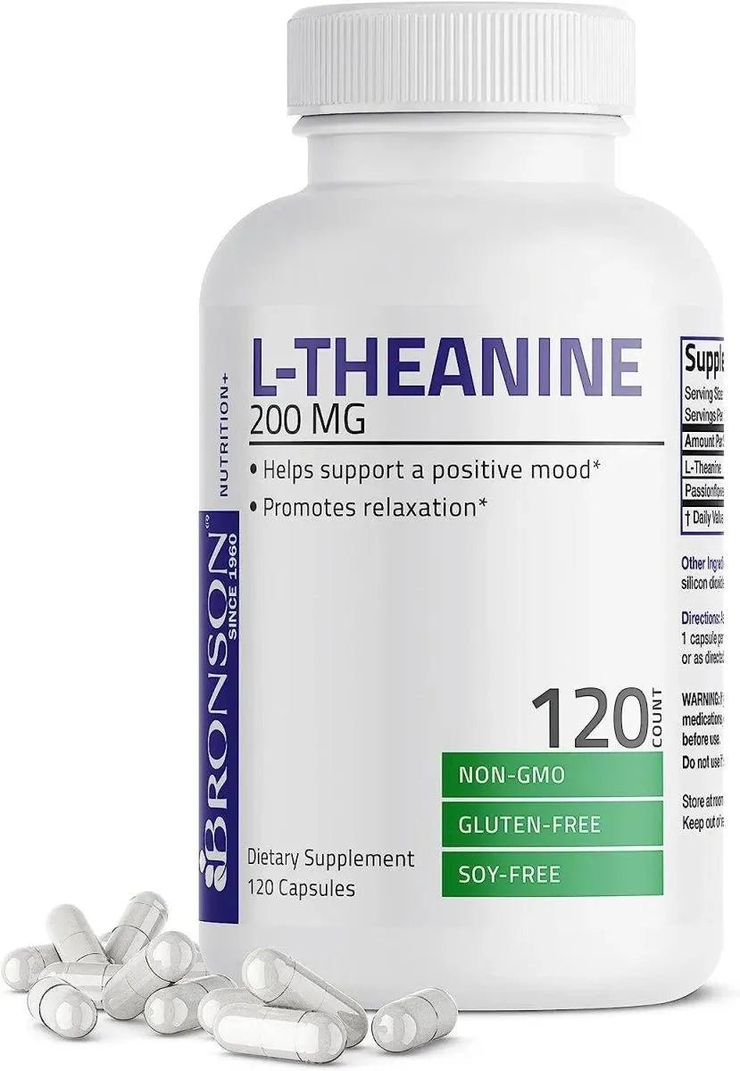 BRONSON - Bronson L-Theanine 200Mg. 120 Capsulas - The Red Vitamin MX - Suplementos Alimenticios - {{ shop.shopifyCountryName }}