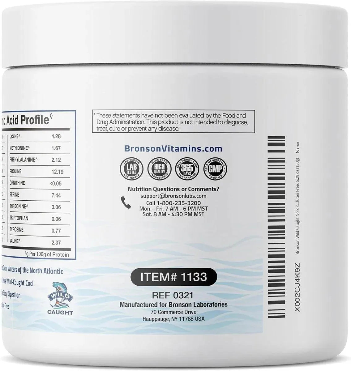 BRONSON - Bronson Marine Collagen Peptides Hydrolyzed Protein Powder 150Gr. - The Red Vitamin MX - Suplementos Alimenticios - {{ shop.shopifyCountryName }}